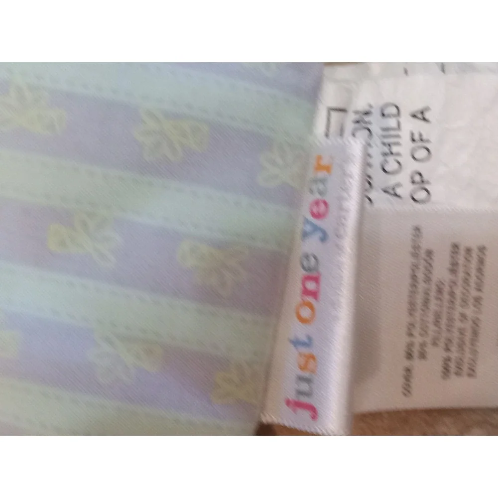 Just One Year Carters Baby Blanket Jungle Safari Animals Quilt Blue Green Yellow